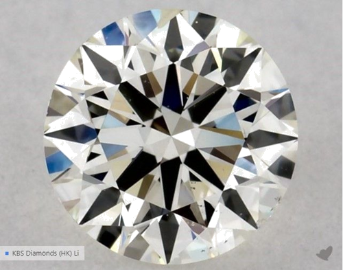 0.51 carat J-SI2 Excellent cut Natūralus Round Deimantas (1)