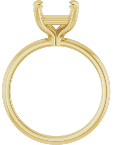 Sužadėtuvių Žiedas „Solitaire“ 585 Geltonojo Aukso Square 7mm (2)