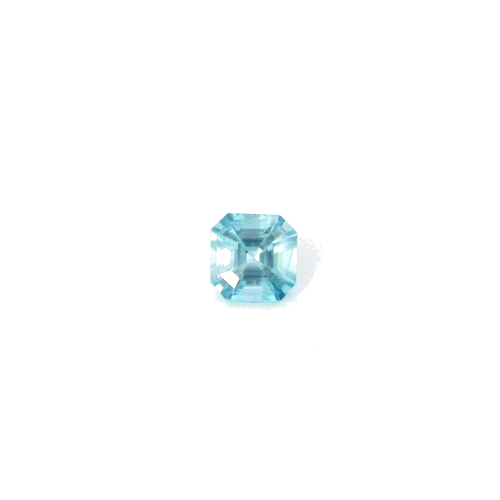0.64 carat BLUE STEP cut Octagonal Zircon (1)