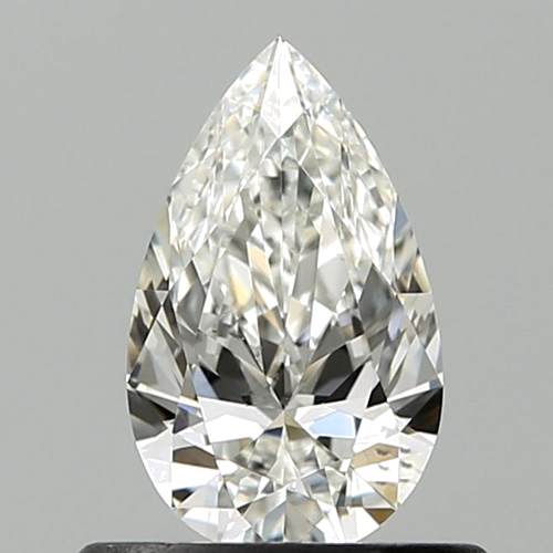 0.52 carat H-SI1 Natūralus Pear Deimantas (1)