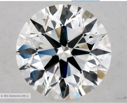 0.51 carat G-VS2 Excellent cut Natūralus Round Deimantas (1)