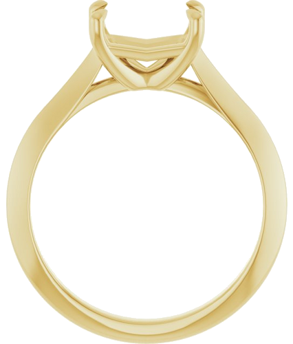 Sužadėtuvių Žiedas „Claw-Prong Solitaire“ 10k yellow gold Emerald 8mm x 6mm (2)