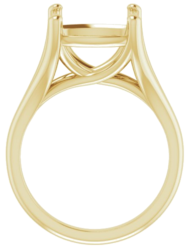 Sužadėtuvių Žiedas „Solitaire“ 14k yellow gold Cushion 11mm (2)