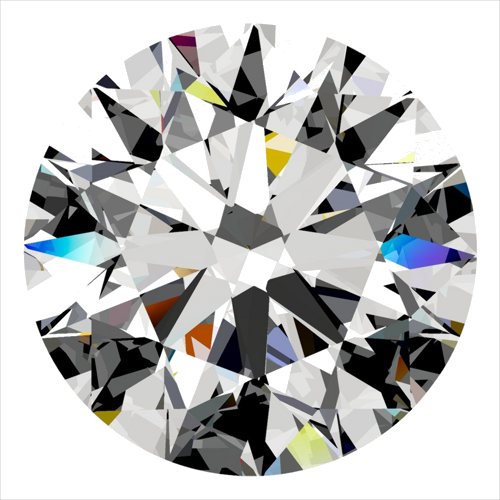0.42 carat J-VS2 Excellent cut Natūralus Round Deimantas (1)