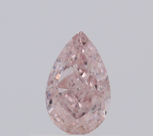 0.52 carat Fancy Light Orangey Pink-VS2 Natūralus Pear Deimantas (1)