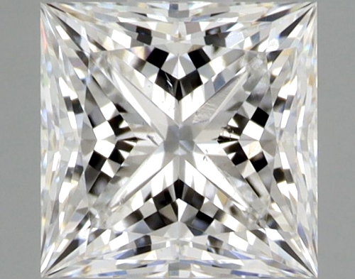 0.9 carat E-SI2 Natūralus Princess Deimantas (1)