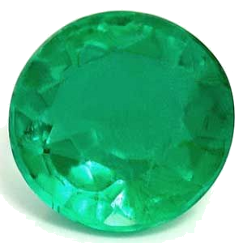 0.68 carat GREEN Round Smaragdas (1)