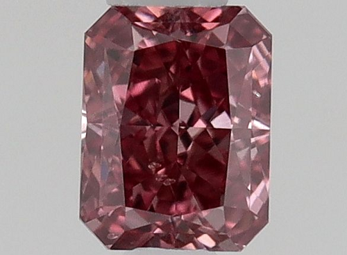 0.2 carat Fancy Deep Pink-SI2 Natūralus Radiant Deimantas (1)