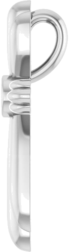 Pakabukas „Bezel-Set Cross“ 585 Baltojo Aukso Round 2.5mm (3)