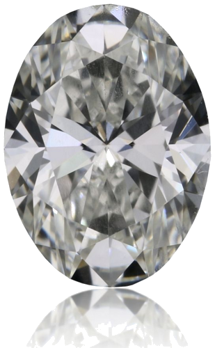 0.52 carat H-VVS2 Natūralus Oval Deimantas (1)