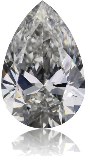 0.42 carat F-SI1 Natūralus Pear Deimantas (1)