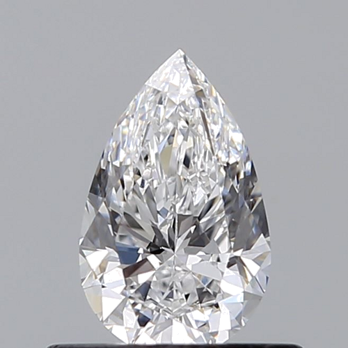 0.52 carat D-VVS2 Natūralus Pear Deimantas (1)