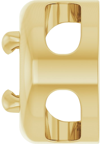 Pakabukas „Solitaire Slide“ 14k yellow gold Oval 6mm x 4mm (3)