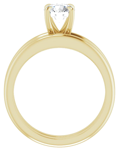 Sužadėtuvių Žiedas „Claw-Prong Solitaire“ 14k yellow gold Round 6mm (7)