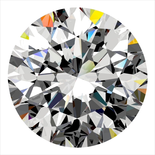0.4 carat D-VS1 Very Good cut Natūralus Round Deimantas (1)
