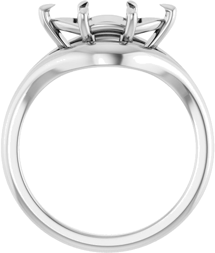 Sužadėtuvių Žiedas „Claw-Prong Solitaire“ 14k white gold Marquise 12mm x 6mm (2)