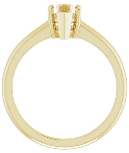 14K Yellow 9x4.5 mm Marquise Solitaire Engagement Ring Mounting (2)