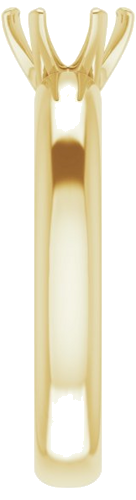 Sužadėtuvių Žiedas „Solitaire“ 585 Geltonojo Aukso Round 6mm (4)