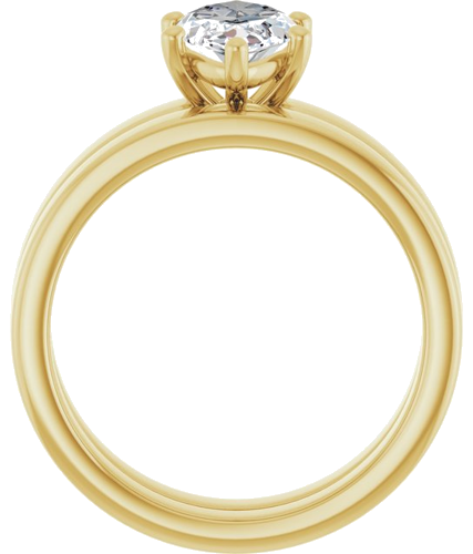 14K Yellow 12x6 mm Marquise Solitaire Engagement Ring Mounting (7)