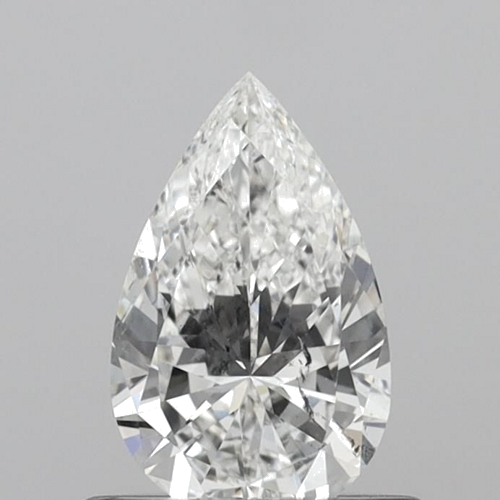 0.51 carat F-SI1 Natūralus Pear Deimantas (1)
