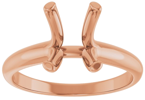 Sužadėtuvių Žiedas „Solitaire“ 14k rose gold Emerald 9mm x 7mm (3)