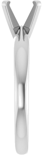 Sužadėtuvių Žiedas „Solitaire“ 585 Baltojo Aukso Square 4.5mm (4)