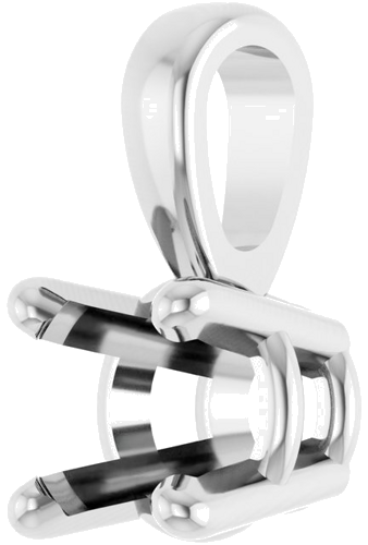 Pakabukas „Solitaire“ 925 Sidabro Round 4mm (2)