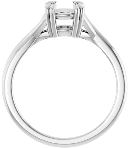 Sužadėtuvių Žiedas „Solitaire“ 585 Baltojo Aukso Round 6.5mm (2)