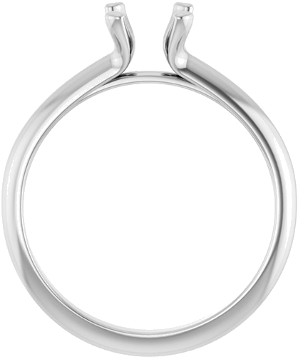 Sužadėtuvių Žiedas „Solitaire“ 417 Baltojo Aukso Round 6.5mm (2)