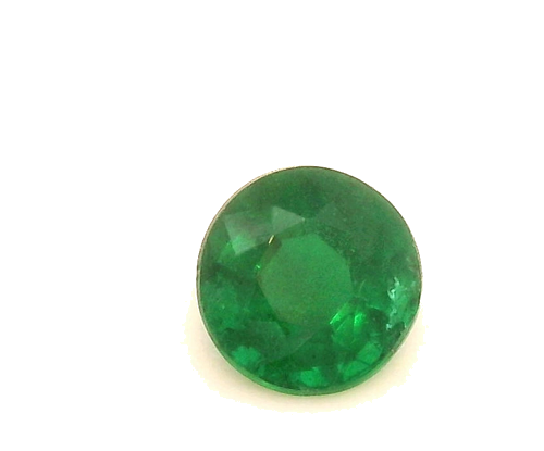 0.3 carat GREEN Round Smaragdas (1)