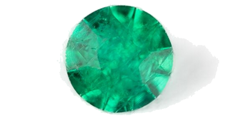 0.17 carat GREEN Round Smaragdas (1)