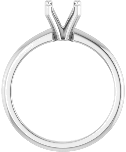 Sužadėtuvių Žiedas 10k white gold Cushion 5.5mm (2)