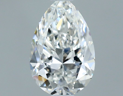 0.5 carat F-VS2 Natūralus Pear Deimantas (1)