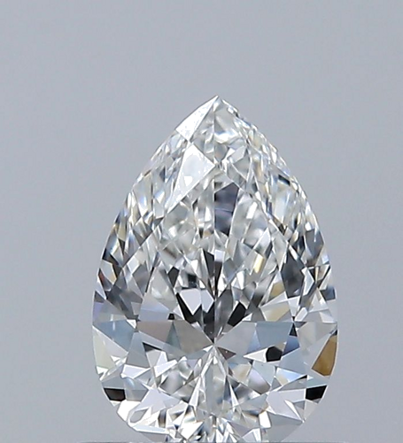 0.6 carat F-VS2 Natūralus Pear Deimantas (1)