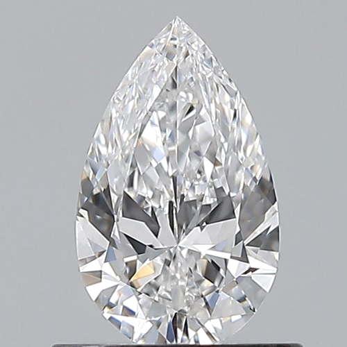 0.6 carat D-VVS2 Natūralus Pear Deimantas (1)