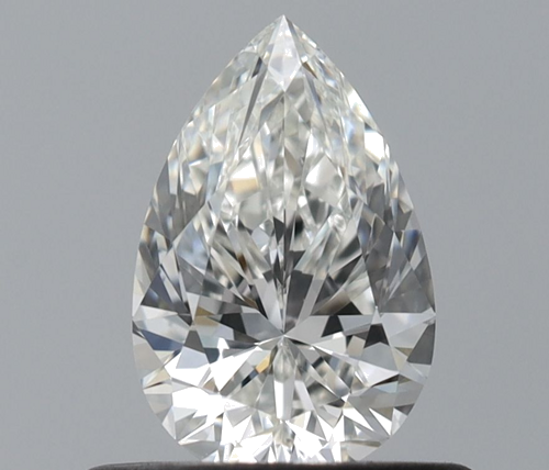 0.5 carat H-VVS2 Natūralus Pear Deimantas (1)