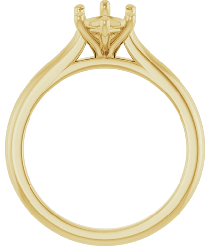 14K Yellow 12x6 mm Marquise Solitaire Engagement Ring Mounting (2)