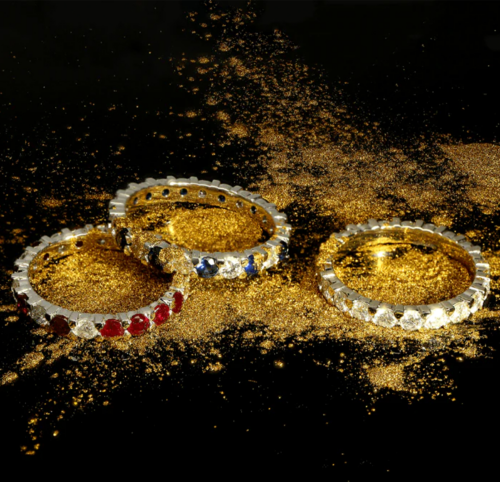 Кольцо из белого золота с бриллиантами и рубинами (4)