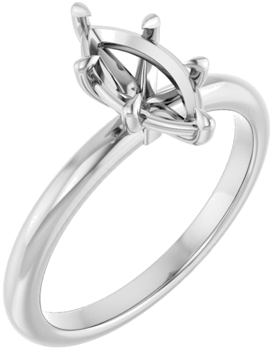Sužadėtuvių Žiedas „Claw-Prong“ 950 Platinos Marquise 10mm x 5mm (1)