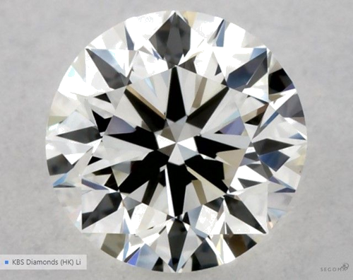 0.5 carat I-VVS2 Excellent cut Natūralus Round Deimantas (1)