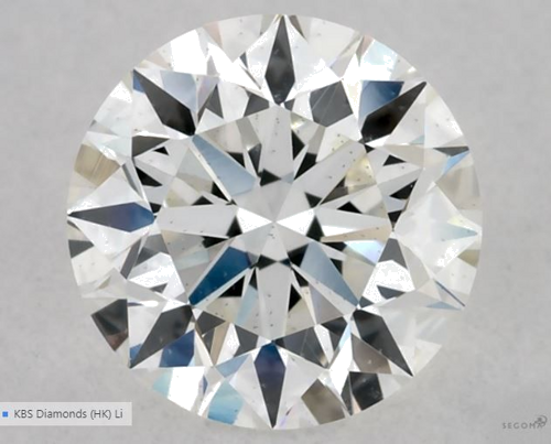 0.53 carat G-VS2 Excellent cut Natūralus Round Deimantas (1)