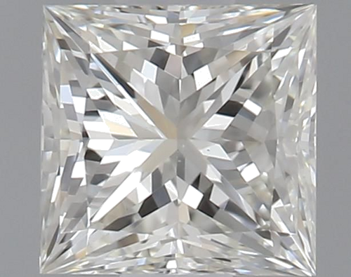 0.6 carat I-VS2 Natūralus Princess Deimantas (1)