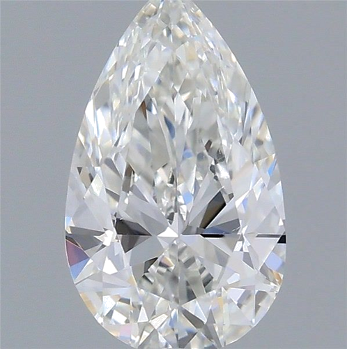 0.5 carat G-VS2 Natūralus Pear Deimantas (1)