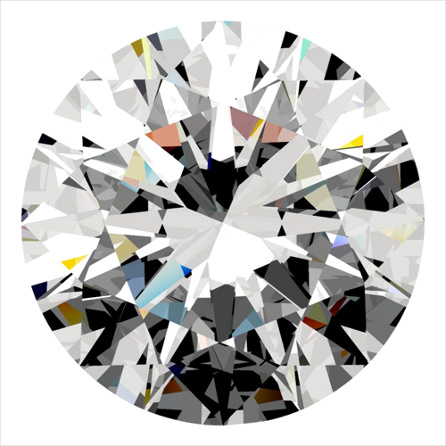 0.5 carat E-VS1 Excellent cut Natūralus Round Deimantas (1)