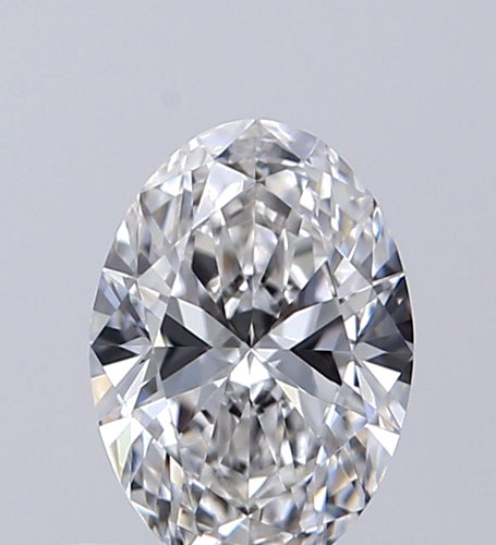 0.5 carat F-VVS1 Natūralus Oval Deimantas (1)