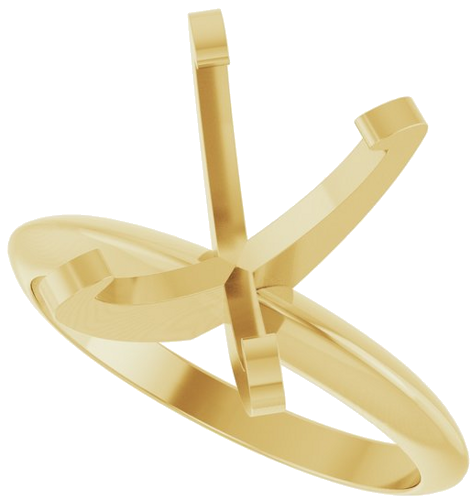 Sužadėtuvių Žiedas „Solitaire“ 585 Geltonojo Aukso Oval 11mm x 9mm (5)