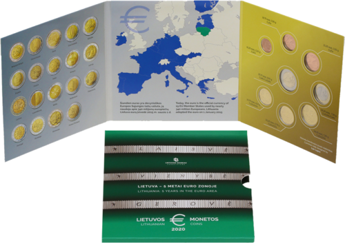 2020 Lithuania Euro coin BU set (1)
