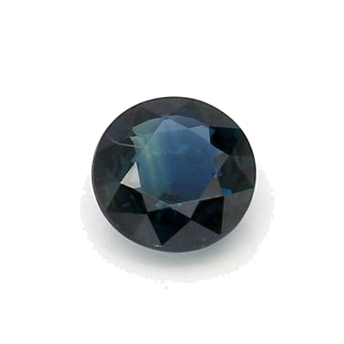 0.86 carat BLUE BRILLIANTSTEP cut Round Safyras (1)