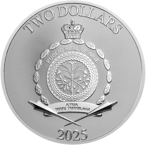 1 oz Капитан Америка против Таноса 2025 Ниуэ серебряная монета (2)