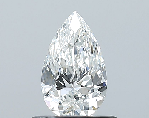 0.52 carat F-VVS2 Natūralus Pear Deimantas (1)